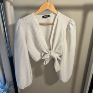 Missguided Longsleeve Crop Top